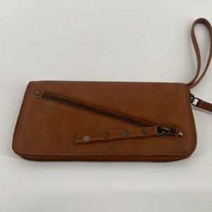 Free People Vegan Brown Clutch